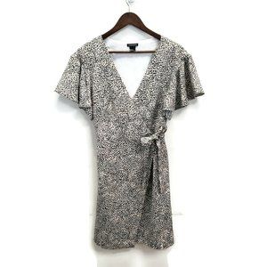 Club Monaco Black and White Patterned Dress